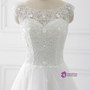 High Low Wedding Dresses A Line Bridal Gowns Beading Appliques