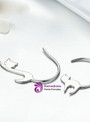 925 Sterling Silver Cute Napping Little Cat Drop Earrings