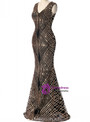 In Stock:Ship in 48 hours Mermaid Sequins V-Neck Prom Dress