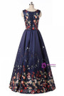 In Stock:Ship in 48 hours A-Line Print Prom Dress