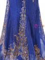 In Stock:Ship in 48 hours Mermaid Blue Appliques Prom Dress