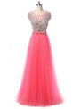 In Stock:Ship in 48 hours  A-Line Pink Tulle Prom Dress