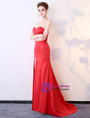 In Stock:Ship in 48 hours Mermaid Red Prom Dress