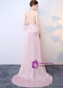 In Stock:Ship in 48 hours Chiffon Pink Prom Dress