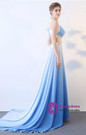 In Stock:Ship in 48 hours A-Line Chiffon Prom Dress
