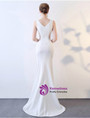 In Stock:Ship in 48 hours  Mermaid White Prom Dress