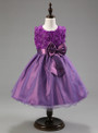 In Stock:Ship in 48 hours Purple Bow Girl Dress