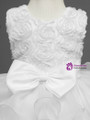 In Stock:Ship in 48 hours White Organza Flower Girl Dress