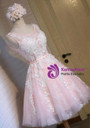 In Stock:Ship in 48 hours Pink Tulle Homecoming Dress