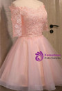 In Stock:Ship in 48 hours Off The Shoulder Bridesmaid Dress