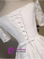 In Stock:Ship in 48 hours White Lace Homecoming Dress
