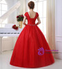 In Stock:Ship in 48 hours Red Ball Gown Wedding Dress