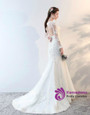 In Stock:Ship in 48 hours Mermaid Long Sleeve Wedding Dress