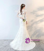 In Stock:Ship in 48 hours Long Sleeve Lace Wedding Dress