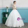 In Stock:Ship in 48 hours Bateau Ball Gown Wedding Dress