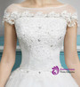 In Stock:Ship in 48 hours Bateau Ball Gown Wedding Dress