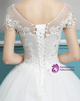 In Stock:Ship in 48 hours Bateau Ball Gown Wedding Dress