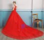 In Stock:Ship in 48 hours Red Tulle Wedding Dress