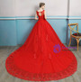 In Stock:Ship in 48 hours Red Tulle Wedding Dress