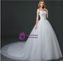 In Stock:Ship in 48 hours Off The Shoulder Wedding Dress