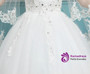 In Stock:Ship in 48 hours Long Sleeve White Wedding Dress
