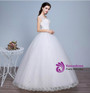 In Stock:Ship in 48 hours V-neck Wedding Dress