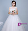 In Stock:Ship in 48 hours Bateau Wedding Dress