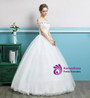 In Stock:Ship in 48 hours Off The Shoulder Tulle Wedding Dress