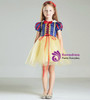 In Stock:Ship in 48 hours Blue Yellow Flower Girl Dress