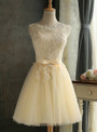In Stock:Ship in 48 hours Yellow Short Bridesmaid Dress
