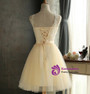 In Stock:Ship in 48 hours Yellow Short Bridesmaid Dress