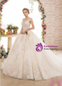 Ball Gown High Waist Appliques Beading Haute Couture Wedding Dresses