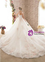 Ball Gown High Waist Appliques Beading Haute Couture Wedding Dresses