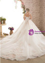 Ball Gown High Waist Appliques Beading Haute Couture Wedding Dresses
