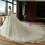 Bride Long Tail Princess Dream Flower Haute Couture Wedding Dresses