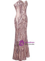 In Stock:Ship in 48 hours Mermaid Pink Sweetheart Sequins Prom Dress