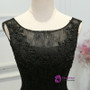 In Stock:Ship in 48 hours A-line Black Print Prom Dress