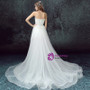 In Stock:Ship in 48 hours Hi Lo Tulle Lace Wedding Dress