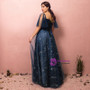 Plus Size Blue Tulle Sweetheart With Star Prom Dress