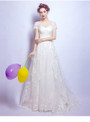 In Stock:Ship in 48 hours White Tulle Lace Wedding Dress