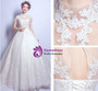 In Stock:Ship in 48 hours Ball High Neck White Wedding Dress
