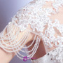 In Stock:Ship in 48 hours Ball High Neck White Wedding Dress