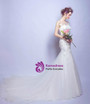 In Stock:Ship in 48 hours Mermaid Backless Appliques Wedding Dress