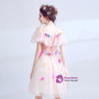 In Stock:Ship in 48 hours Pink Tulle Flower Homecoming Dress