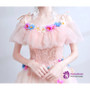 In Stock:Ship in 48 hours Pink Tulle Flower Homecoming Dress