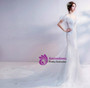In Stock:Ship in 48 hours Mermaid Lace Straps Appliques Wedding Dress
