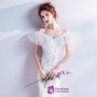 In Stock:Ship in 48 hours Mermaid Lace Straps Appliques Wedding Dress