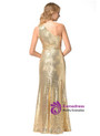 In Stock:Ship in 48 hours One Shoulder Sequins Prom Dress
