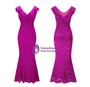 In Stock:Ship in 48 hours Mermaid Purple Lace Prom Dress
