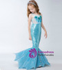 In Stock:Ship in 48 hours Mermaid Blue Sequins Flower Girl Dress